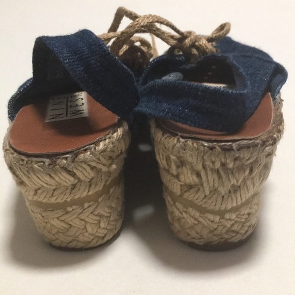 Nine West Denim Espadrille-style Wedges (5) - Picture 8 of 10